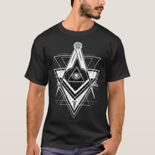 Camiseta Bússola da Loja Maçônica Blackcraft Gótico Boho Oc