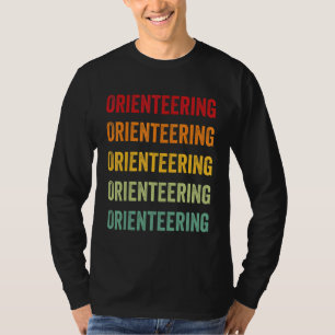 Camiseta Bussola Desenho de Arco-íris de Orientação para Am