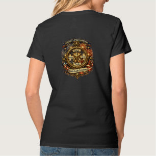 Camiseta Bússola do Salmo da América Fé Guia Liberdade
