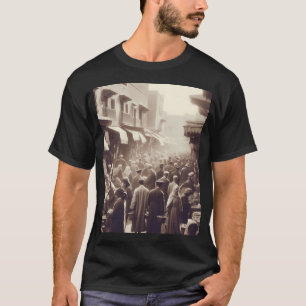 Camiseta Bustling 1920 Marrakesh Ai Trabalho de arte Vintag