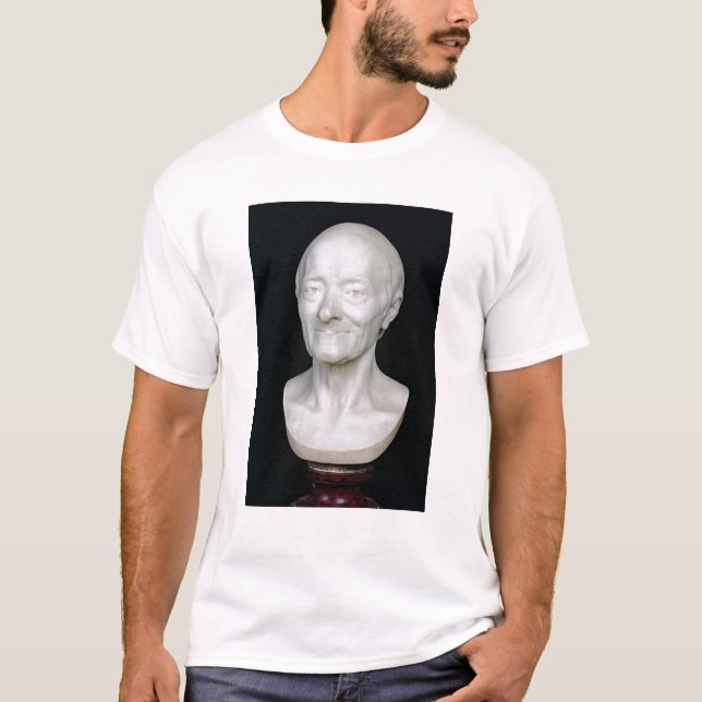 Camiseta Busto de Voltaire sem sua peruca, 1778 (Frente)