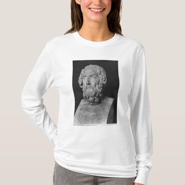 Camiseta Busto do local, período Hellenistic (Frente)