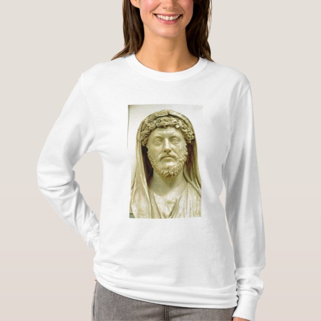 Camiseta Busto do retrato de Marcus Aurelius (Frente)