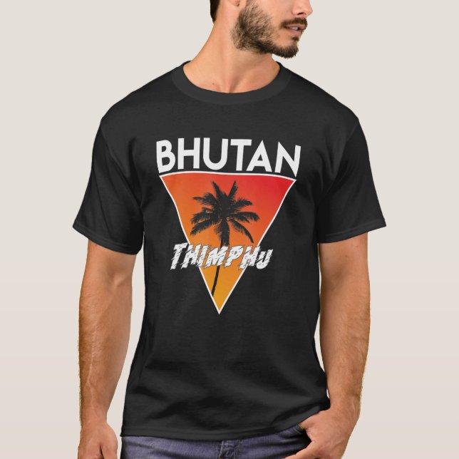 Camiseta Butão com cores ensolaradas (Frente)