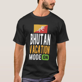 Camiseta Butão Souvenir - Viagem - Modo de Vacinação do But