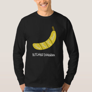 Camiseta Butcher Diagram I Banana Healthy Fruits Yellow Fru