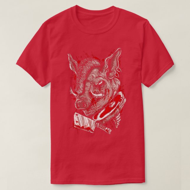 Camiseta Butcher Pig (Frente do Design)