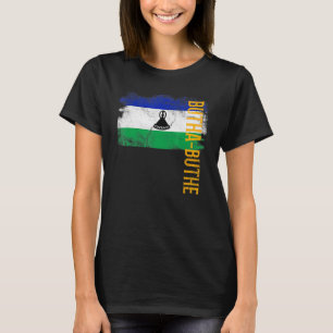 Camiseta Butha Buthe Lesoto Flag Para Homens Basotho Mulher