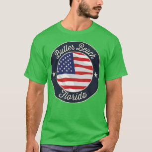 Camiseta Butler Beach - Patriotic Florida Souvenir T-Shirt