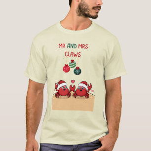 Camiseta BUTTER ME UP Casal Natural Engraçado Caranguejo NA