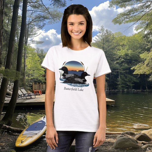 Camiseta Butterfield Lake Loon Pair (Criador carregado)