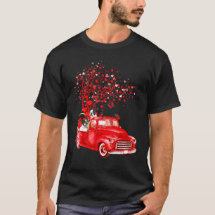 Camiseta Butterfl do Namorados de Caminhão Vermelho em Bost