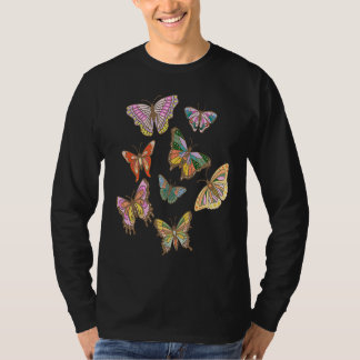 Camiseta Butterflies Retro Aesthetic Trend Preppy Teen Girl