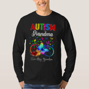 Camiseta Butterfly Autism Gigi I Love My Grandson Support A