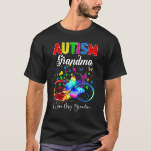 Camiseta Butterfly Autism Gigi I Love My Grandson Support A