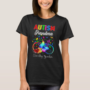 Camiseta Butterfly Autism Gigi I Love My Grandson Support A