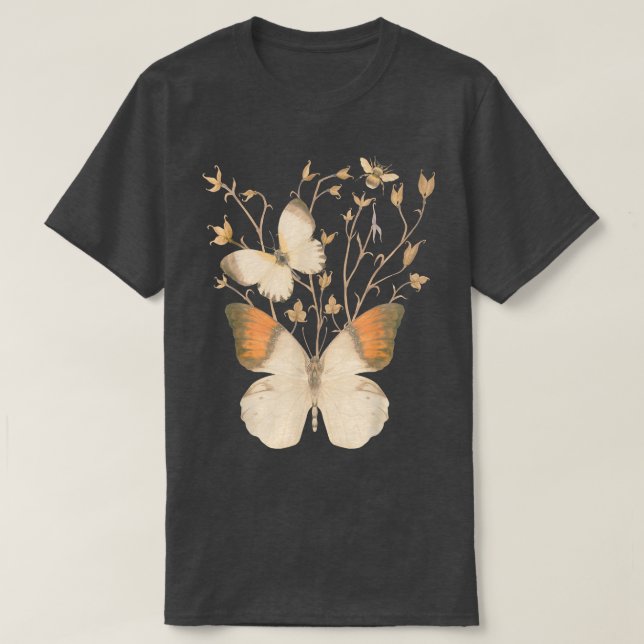 Camiseta Butterfly Bee Fairy Grunge Fairycore Aestético Vin (Frente do Design)