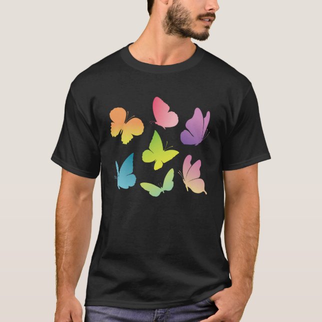 Camiseta Butterfly Collection Just A Girl Who Loves Butterf (Frente)