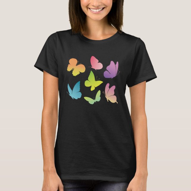 Camiseta Butterfly Collection Just A Girl Who Loves Butterf (Frente)