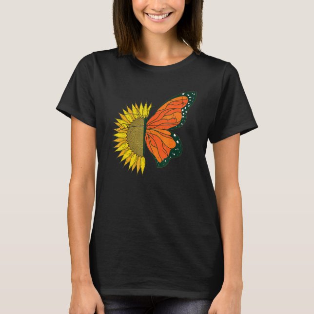 Camiseta Butterfly Collector Yellow Sunflower Monarch Butte (Frente)