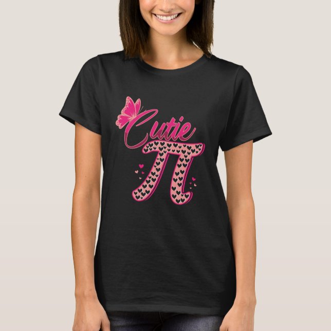 Camiseta Butterfly Cute Pi Math Holiday Mathematics Pi Day (Frente)