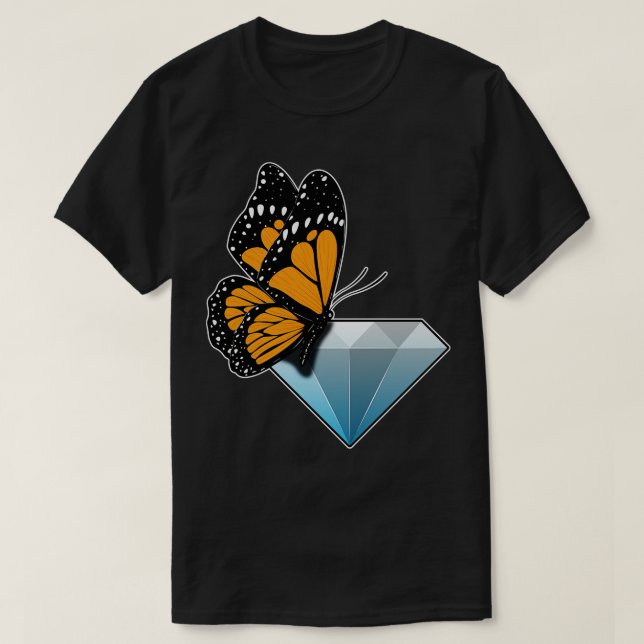 Camiseta Butterfly Diamond (Frente do Design)