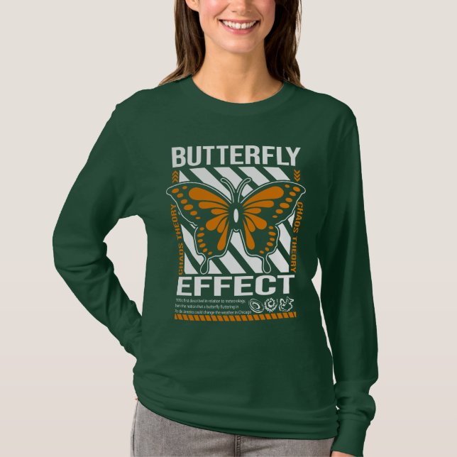 Camiseta Butterfly Effect Chaos Theory T-Shirt (Frente)