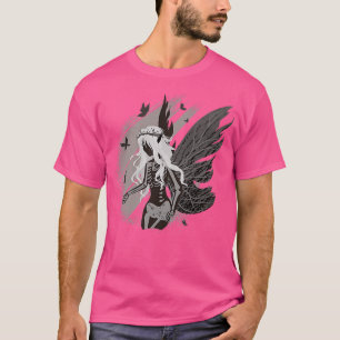 Camiseta Butterfly Grunge Fairycore Aestético Esqueleto Esc