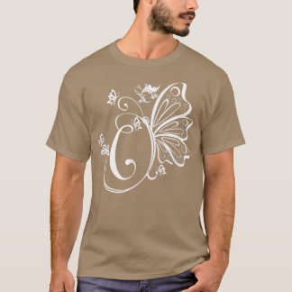 Camiseta Butterfly Grunge Fairycore Aestético - Letra C Mon