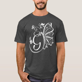 Camiseta Butterfly Grunge Fairycore Aestético - Letra G Mon