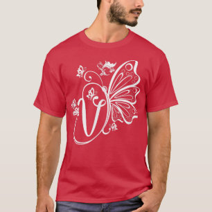 Camiseta Butterfly Grunge Fairycore Aestic - Letra V Mono
