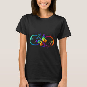 Camiseta Butterfly Infinity Símbolo Arte Autismo Sensibiliz