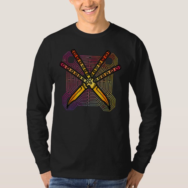 Camiseta Butterfly Knife Balisong Quote 22 (Frente)