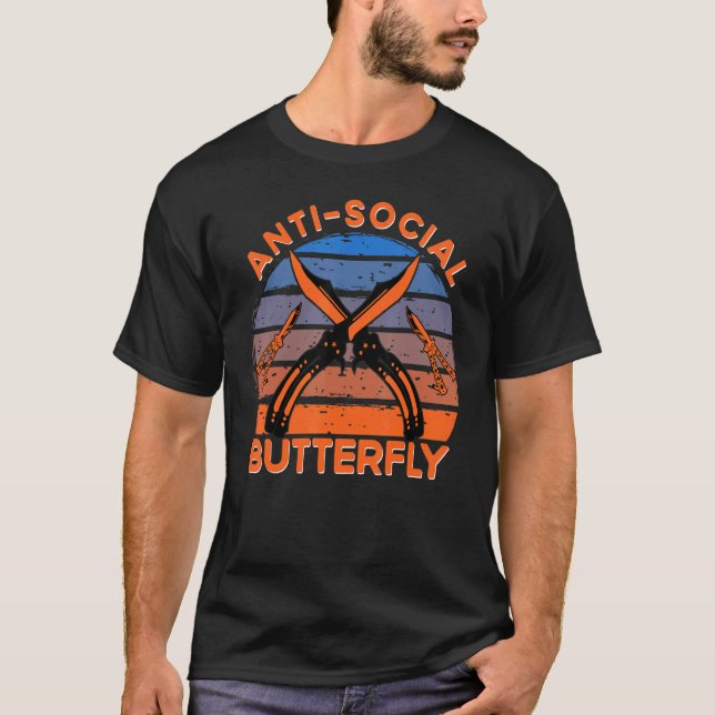 Camiseta Butterfly Knife Balisong Quote 8 (Frente)
