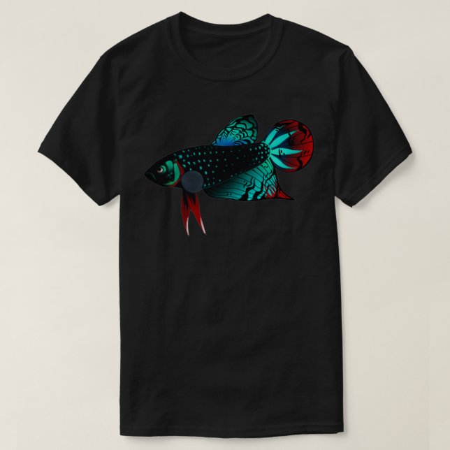 Camiseta Butterfly koi betta saimese fighting fish (Frente do Design)