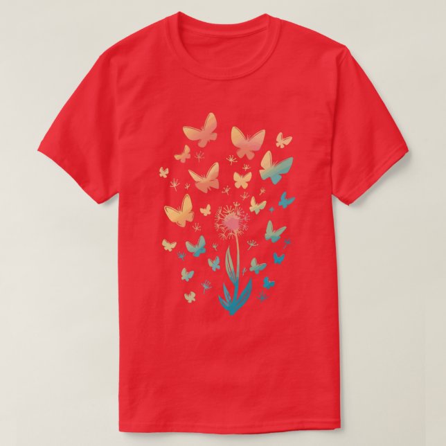 Camiseta Butterfly Lover Monarch Butterfly Art Pattern Inse (Frente do Design)