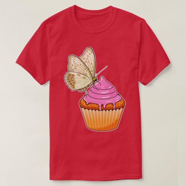 Camiseta Butterfly Muffin (Frente do Design)