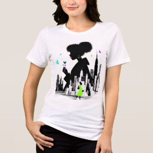 Camiseta Butterfly Noir: Magia de Menina Negra Neo