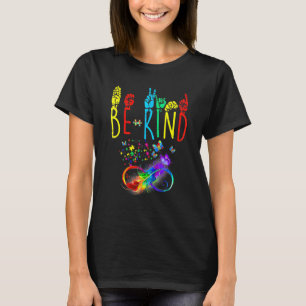 Camiseta Butterfly Sinal Language Borboleta Autismo Seja ge