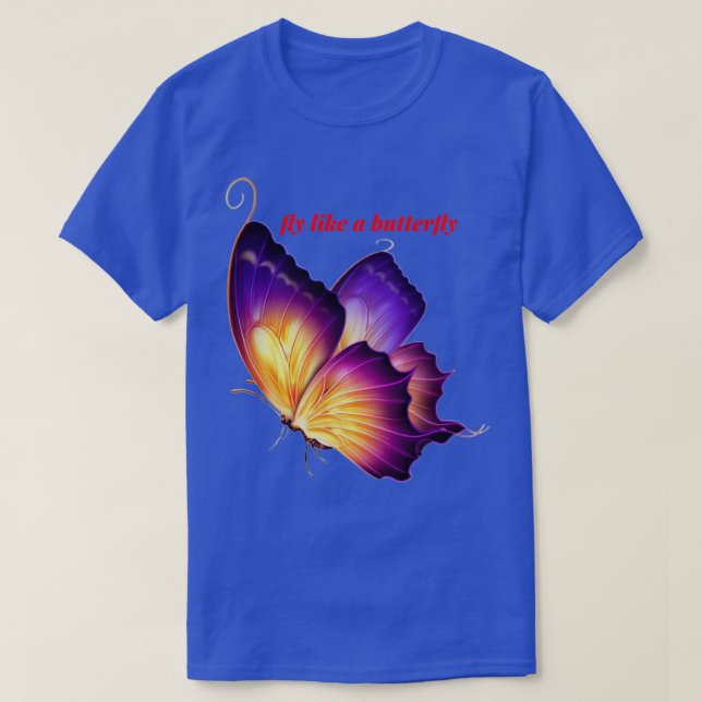 Camiseta butterfly sticker 6 (Frente do Design)