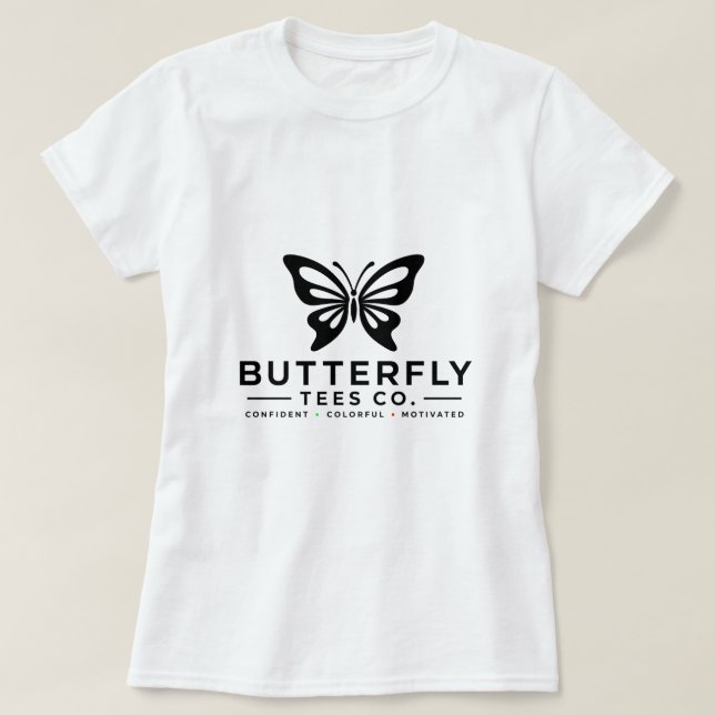 Camiseta Butterfly Tees Co. 0047688-BT (Frente do Design)