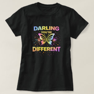 Camiseta Butterfly Tees Co. Darling You're Different 004773