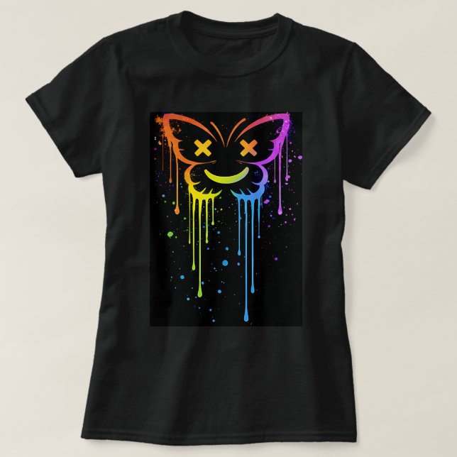 Camiseta Butterfly Tees Co. Gradient Butterfly Drip 0047734 (Frente do Design)