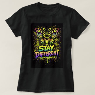 Camiseta Butterfly Tees Co. Stay Different 0047753