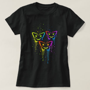 Camiseta Butterfly Tees Co. X-Eyes Z Smiley Butterfly Drip