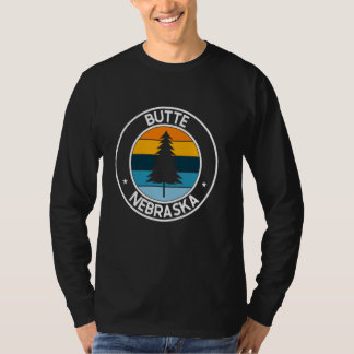 Camiseta Button Nebraska N EUA City Pride Retro Sunset