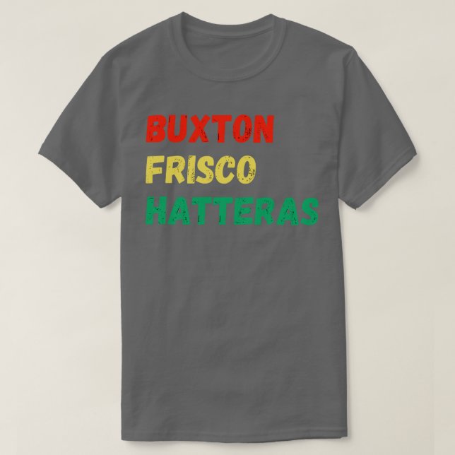 Camiseta Buxton Frisco Hatteras NC (Frente do Design)