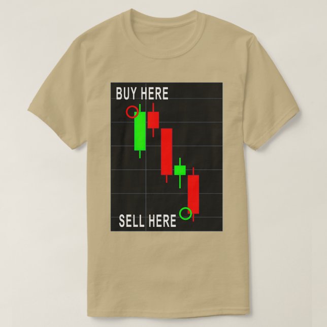 Camiseta Buy Here Sell Here Stock and Crypto Market (Frente do Design)