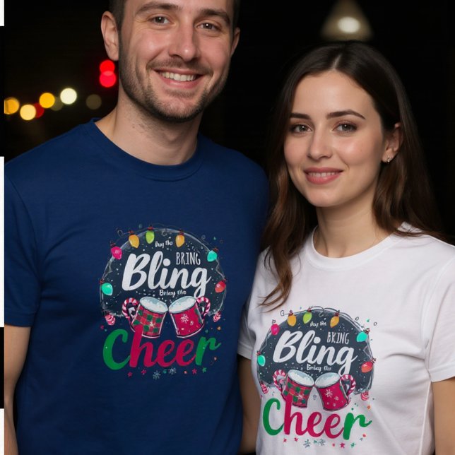 Camiseta "Buy the Bling, Bring the Cheer."  (Criador carregado)