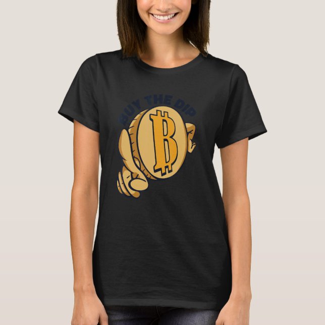 Camiseta Buy The Dip Crypto Currency Blockchain Bitcoin (Frente)